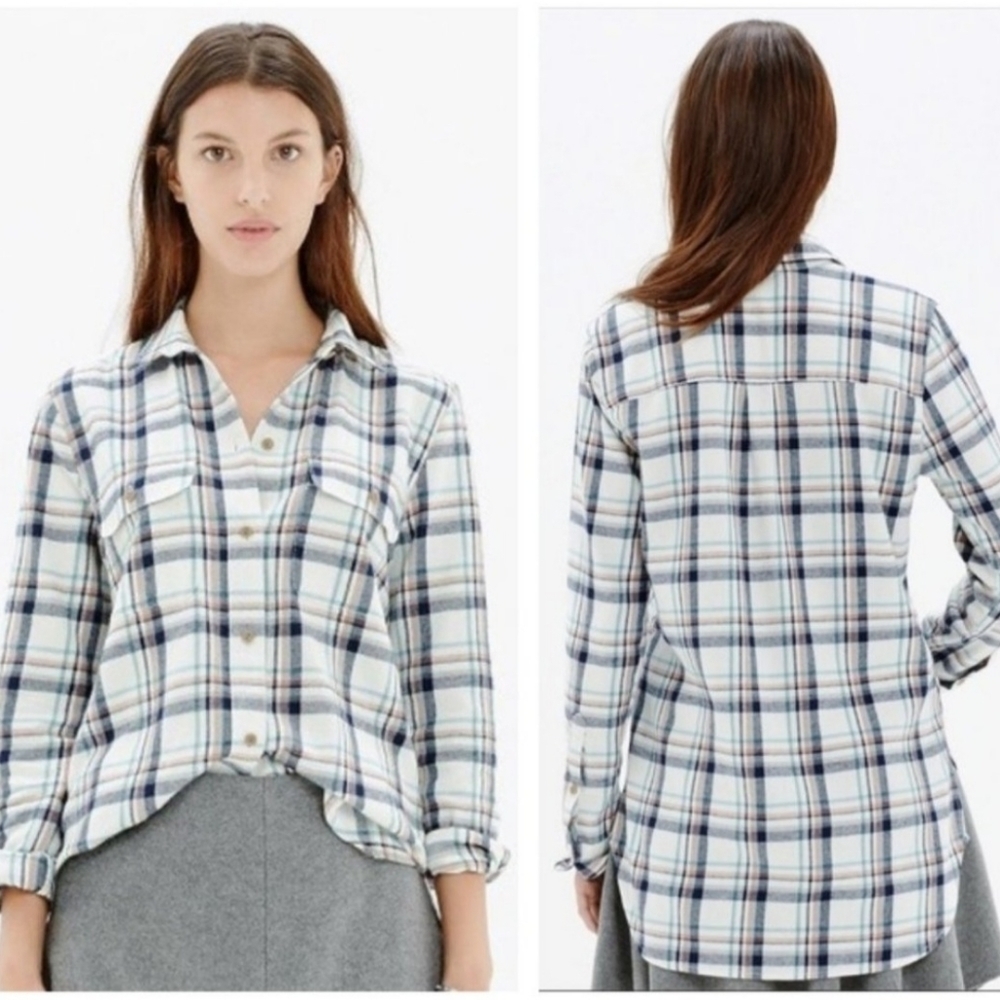 Madewell Ex-Boyfriend Shirt In Lisse Plaid